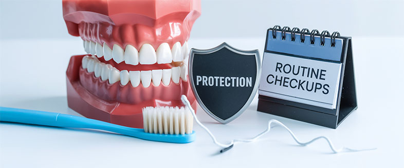 Tooth Crown Protection and Routine Checkup